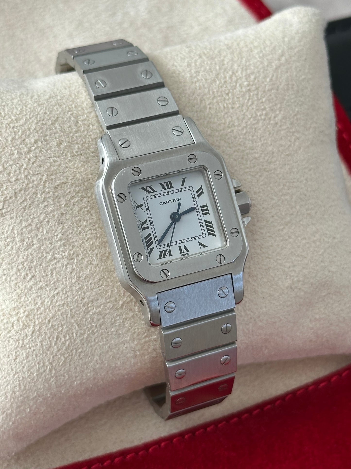 Cartier Santos Carree, 24mm Automatic Stainless Steel Watch - Reference 0901
