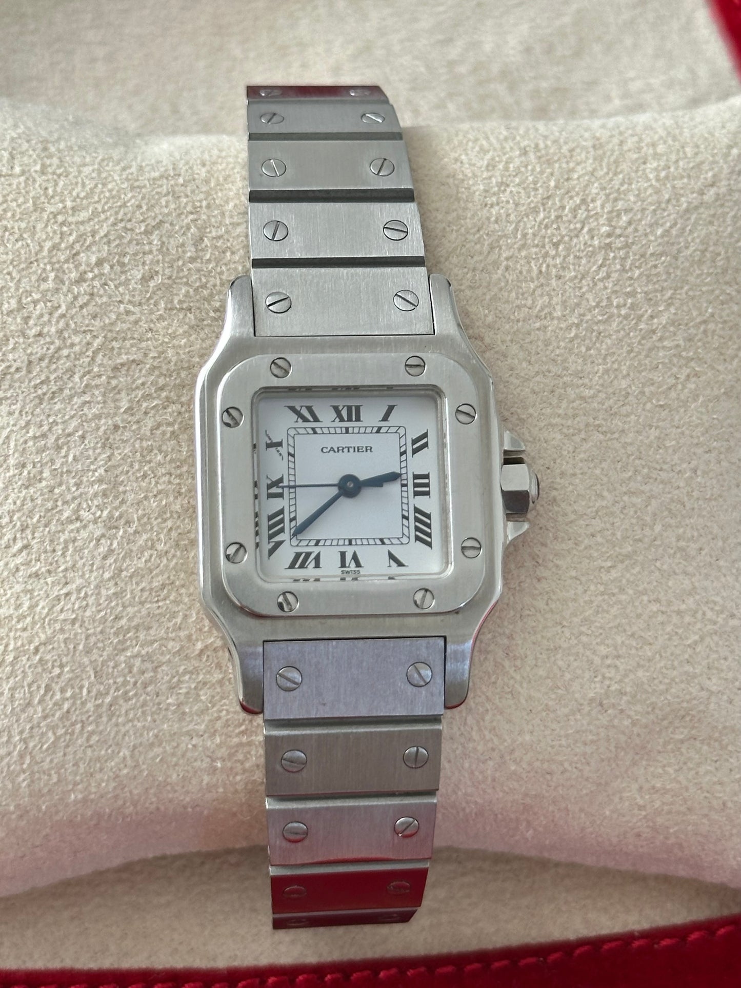 Cartier Santos Carree, 24mm Automatic Stainless Steel Watch - Reference 0901