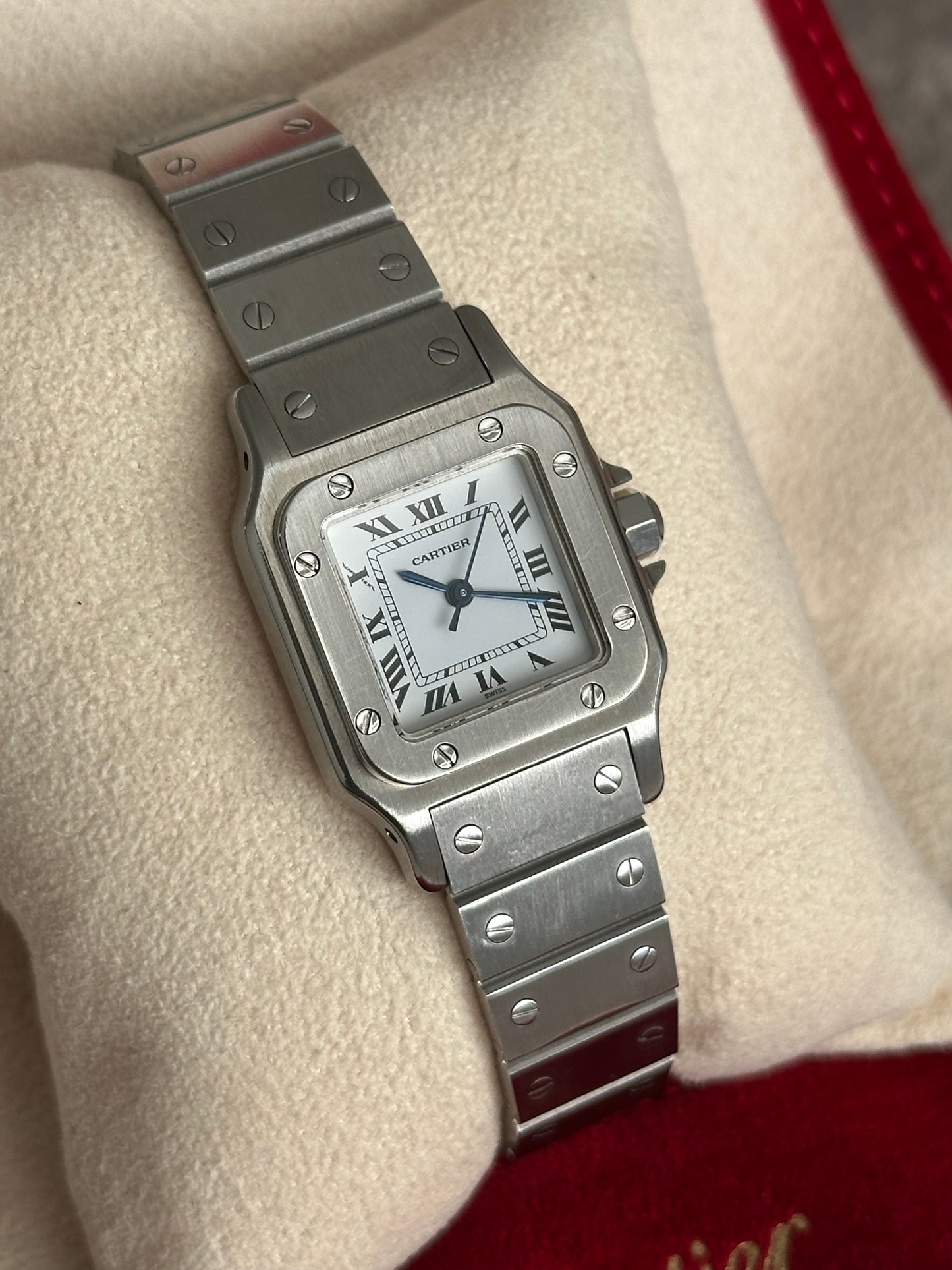 Cartier Santos Carree, 24mm Automatic Stainless Steel Watch - Reference 0901
