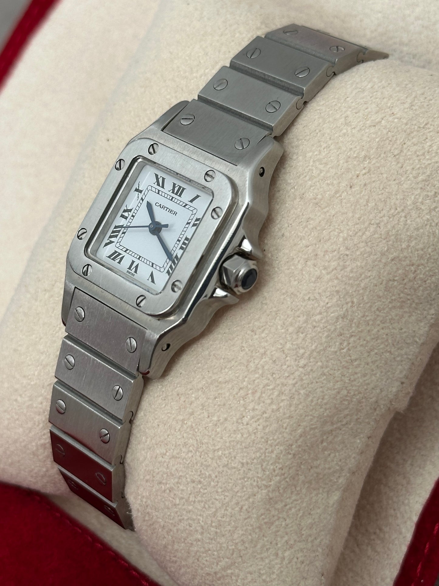 Cartier Santos Carree, 24mm Automatic Stainless Steel Watch - Reference 0901