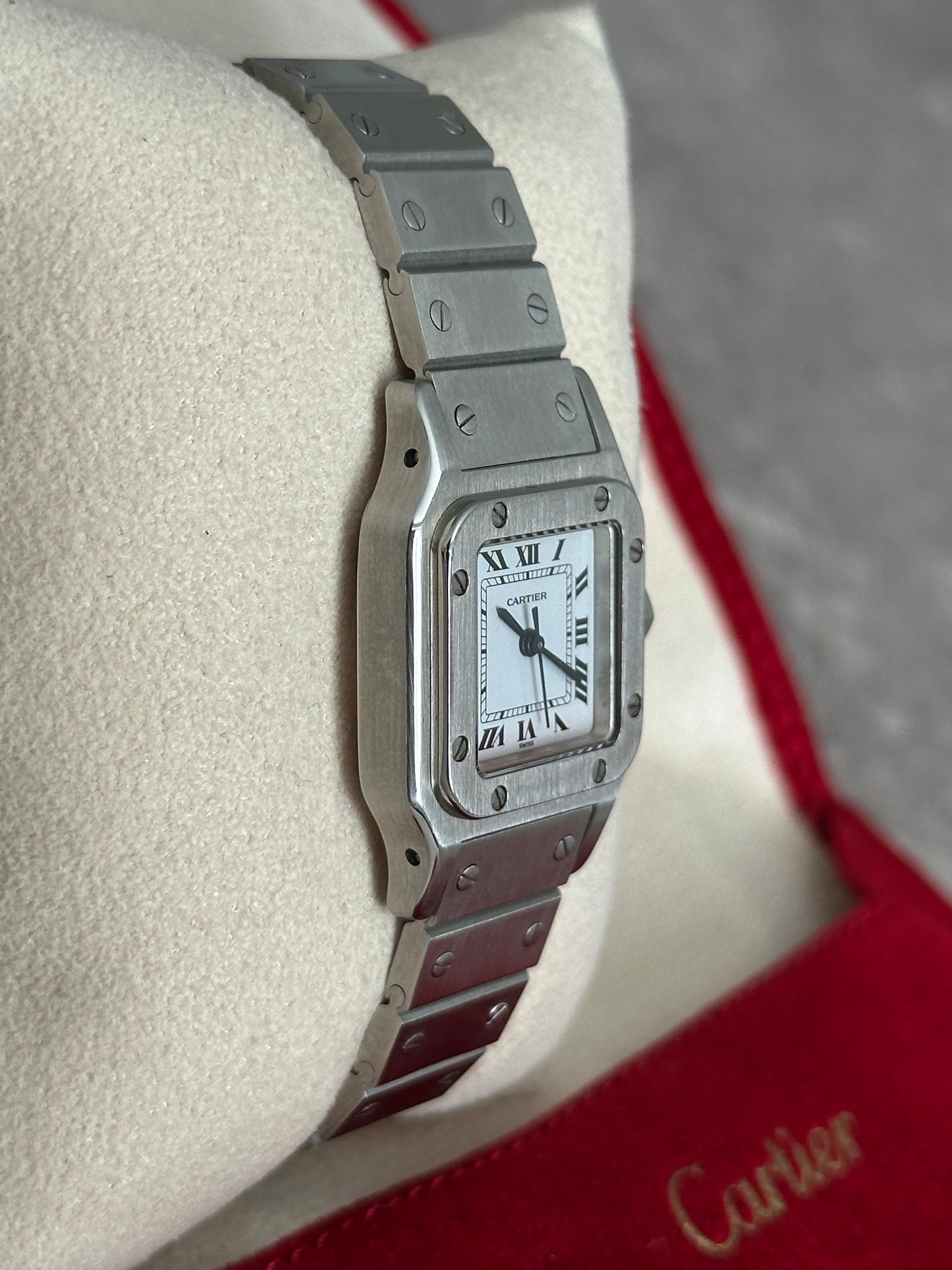 Cartier Santos Carree, 24mm Automatic Stainless Steel Watch - Reference 0901