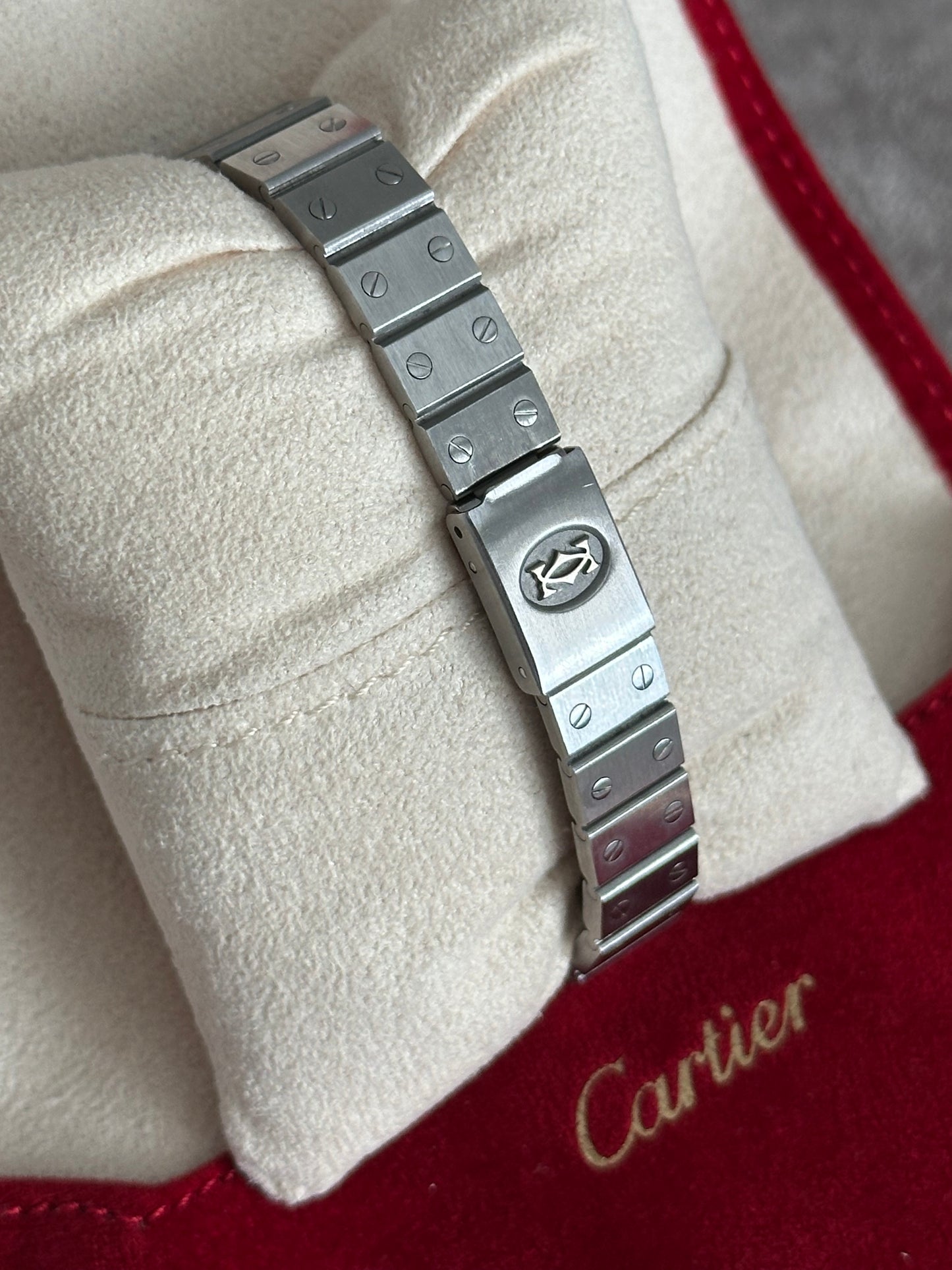 Cartier Santos Carree, 24mm Automatic Stainless Steel Watch - Reference 0901