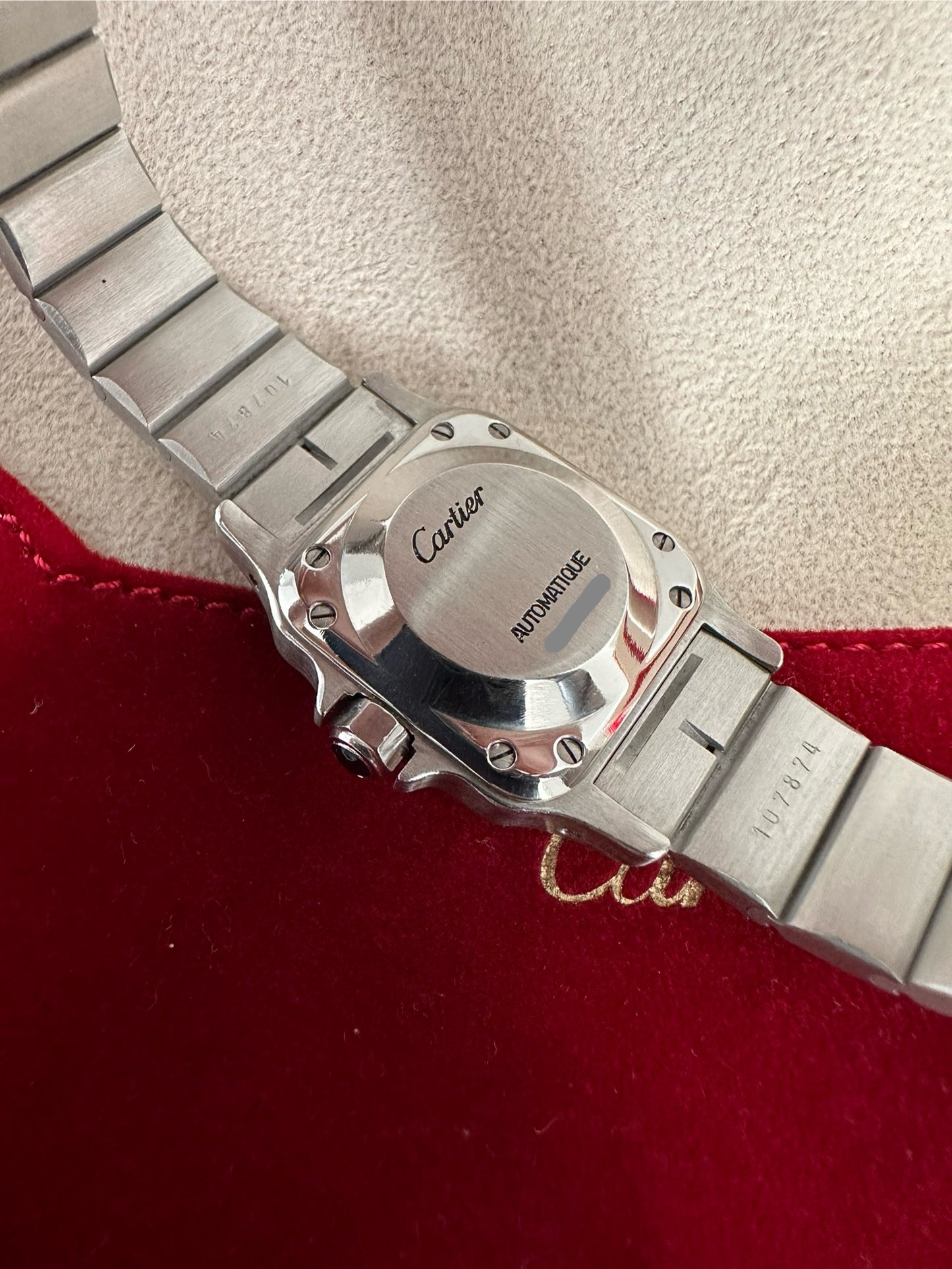 Cartier Santos Carree, 24mm Automatic Stainless Steel Watch - Reference 0901
