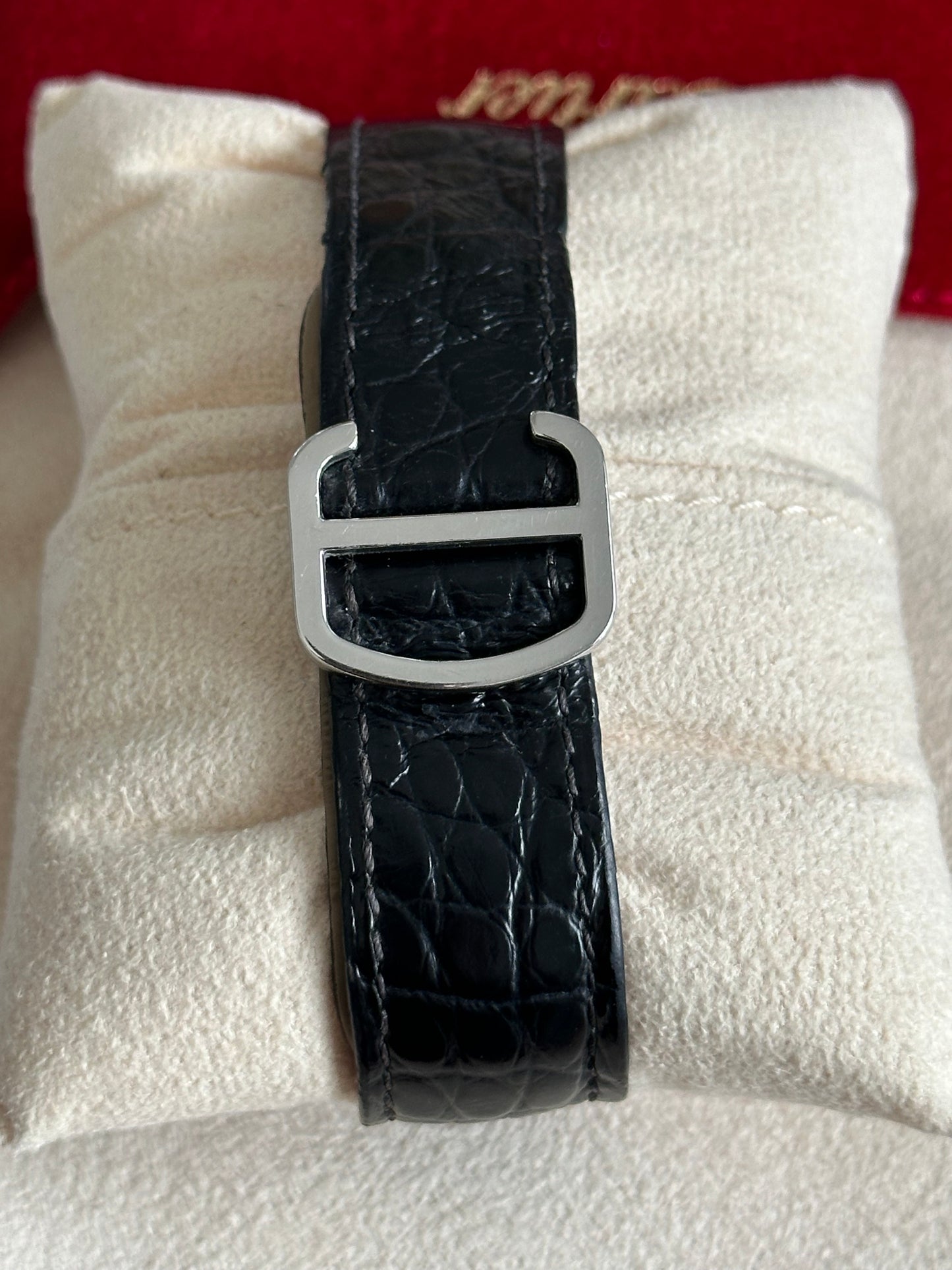 Cartier Ronde Solo 36mm Stainless Steel & Black Leather Watch: Ref 2934.