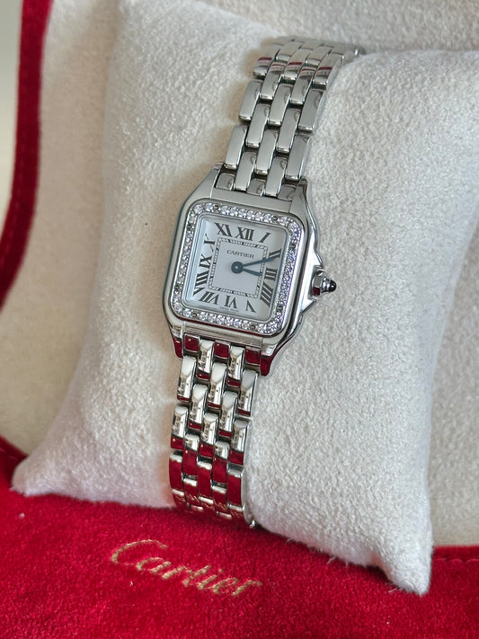Cartier Panthere Small (23mm) Factory Set Diamonds (W4PN0007)