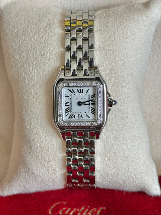 Cartier Panthere Small (23mm) Factory Set Diamonds (W4PN0007)