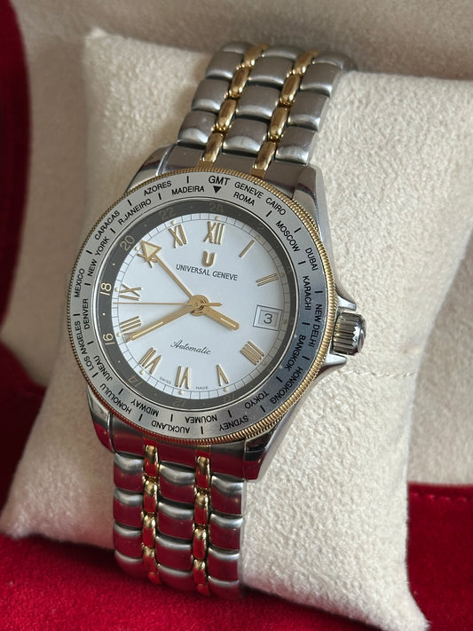 Universal Geneve GMT World Time 40mm: Ref 273.435