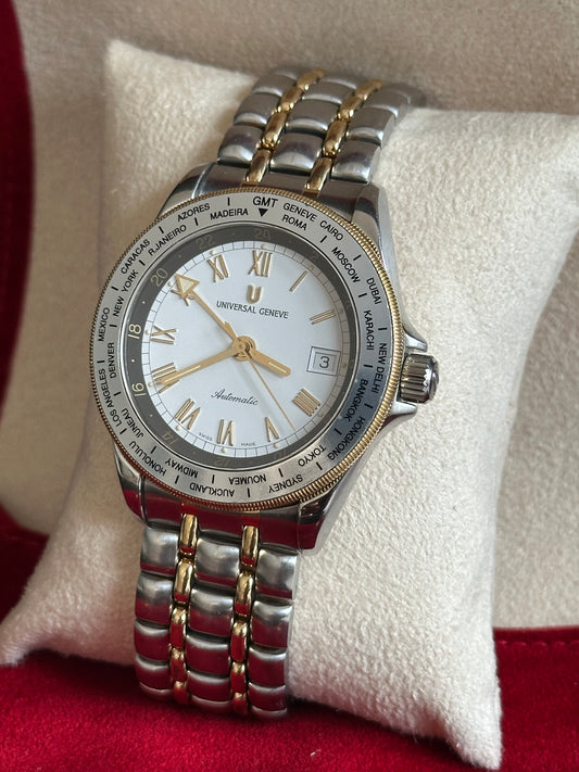 Universal Geneve GMT World Time 40mm: Ref 273.435